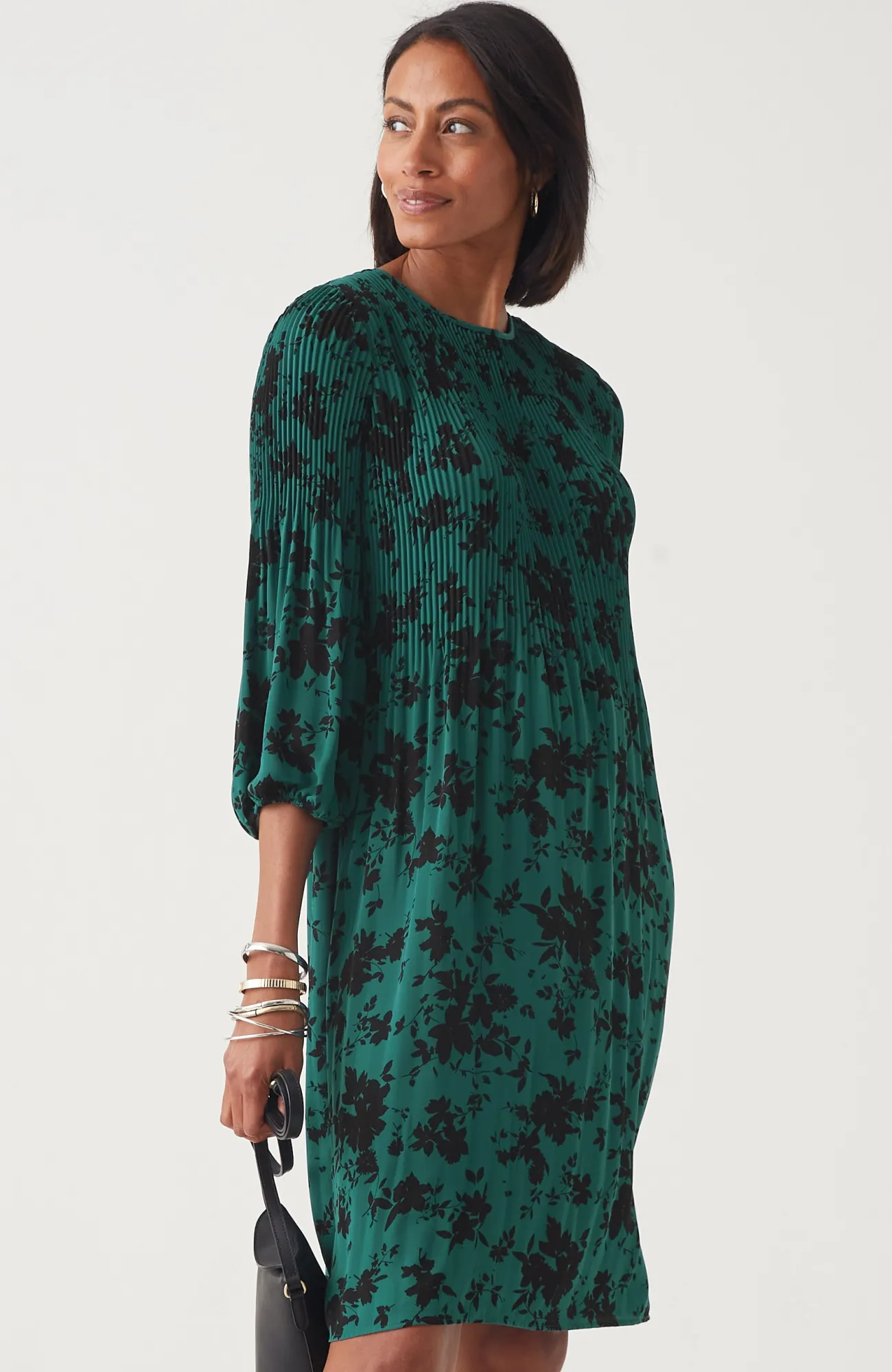 J.Jill Wearever Sunburst-Pleated Dress Online