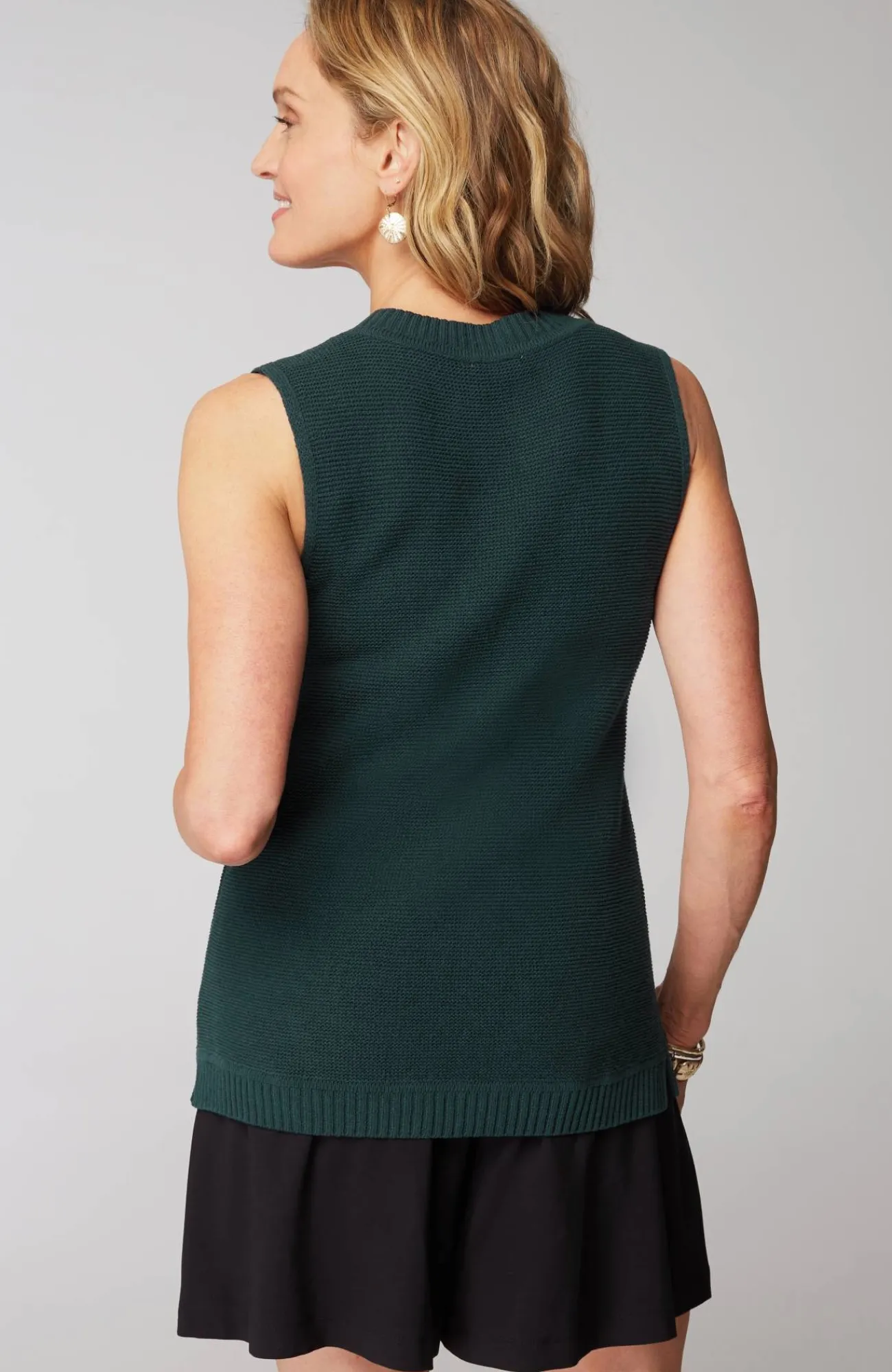 J.Jill Wearever Textured Sleeveless Sweater Flash Sale