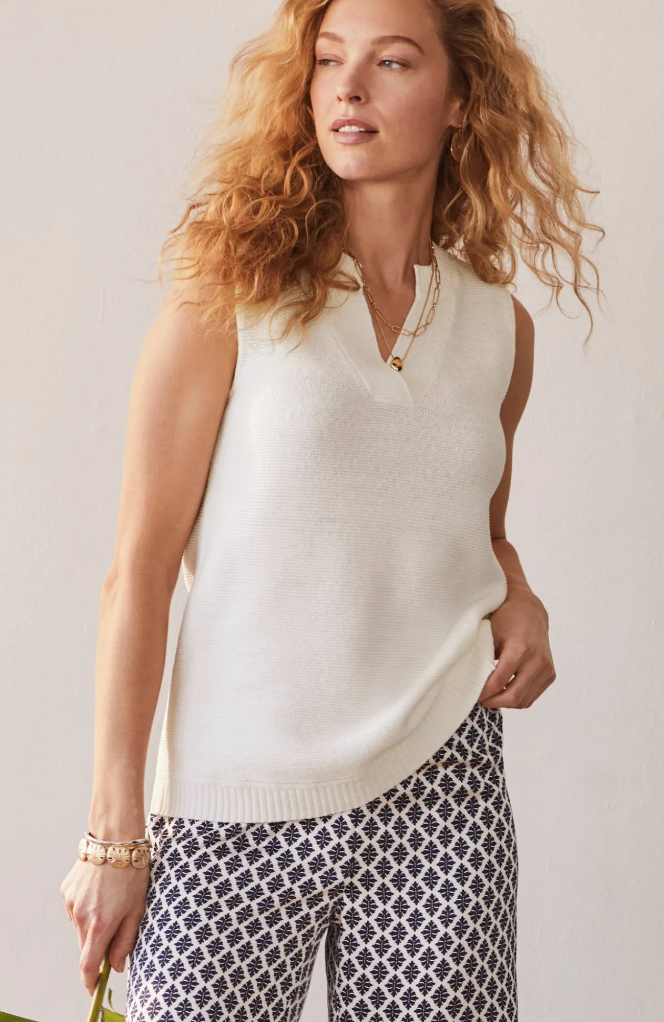 J.Jill Wearever Textured Sleeveless Sweater Flash Sale