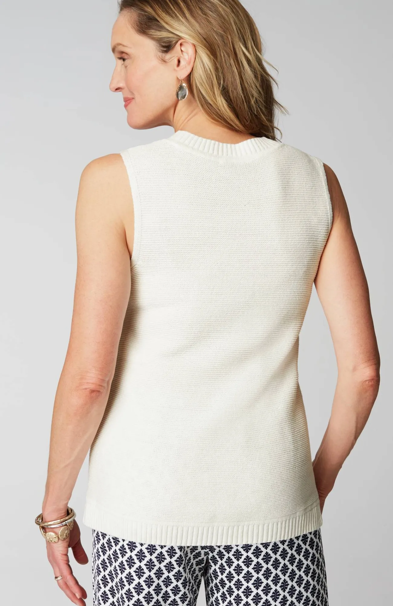 J.Jill Wearever Textured Sleeveless Sweater Flash Sale