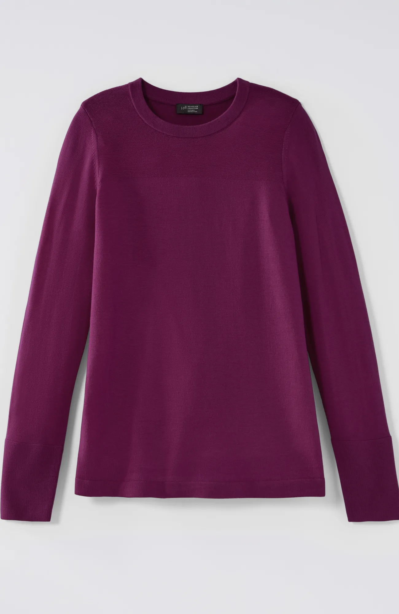 J.Jill Wearever Textured-Yoke Merino Sweater Cheap