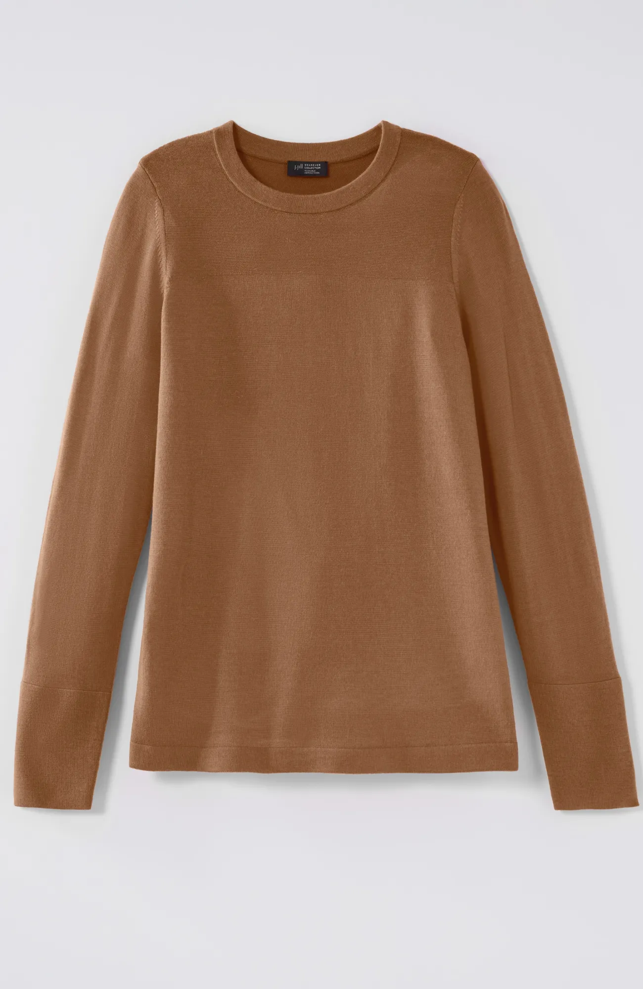 J.Jill Wearever Textured-Yoke Merino Sweater Cheap