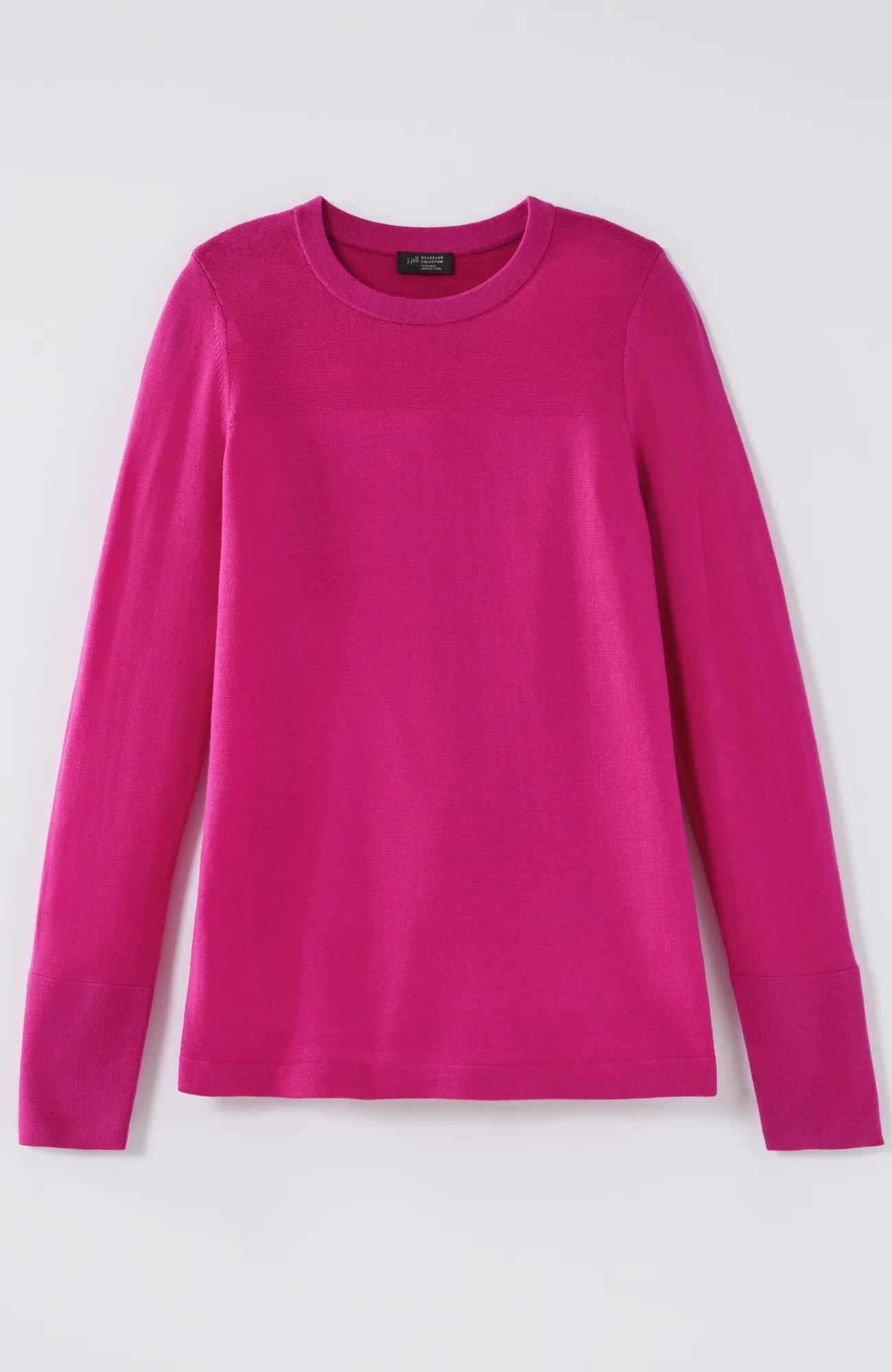 J.Jill Wearever Textured-Yoke Merino Sweater Cheap