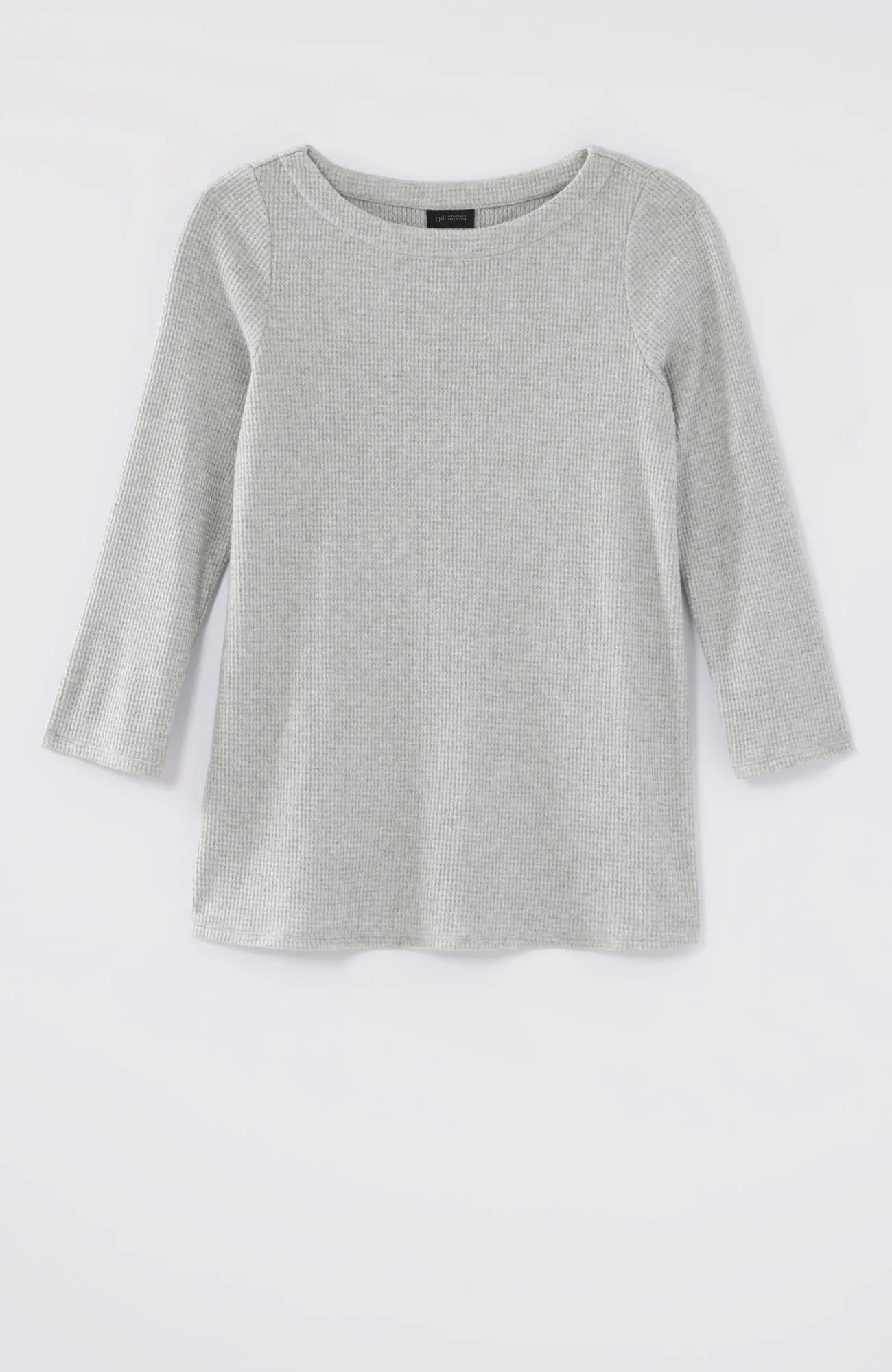 J.Jill Wearever Waffle-Textured Boat-Neck Top Hot